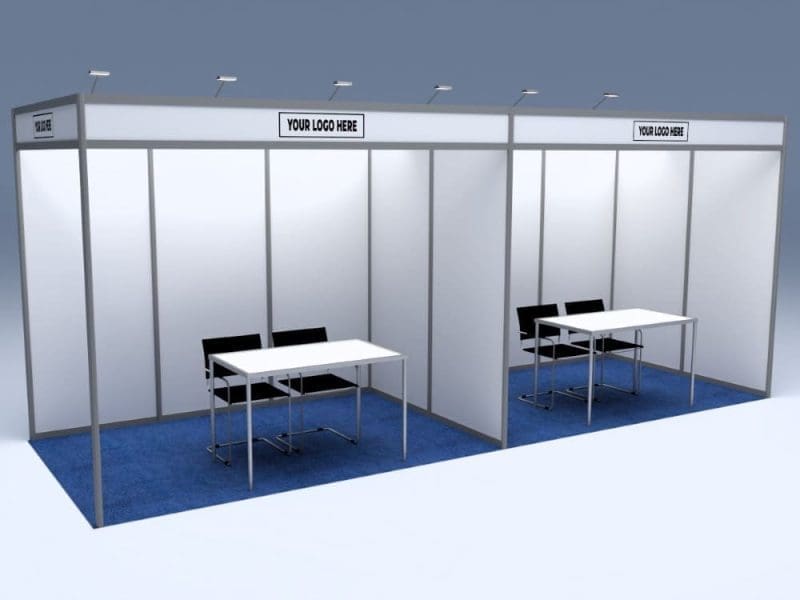 STANDARD SHELL SCHEME PACKAGE 6 m2 (3 x 2 m)